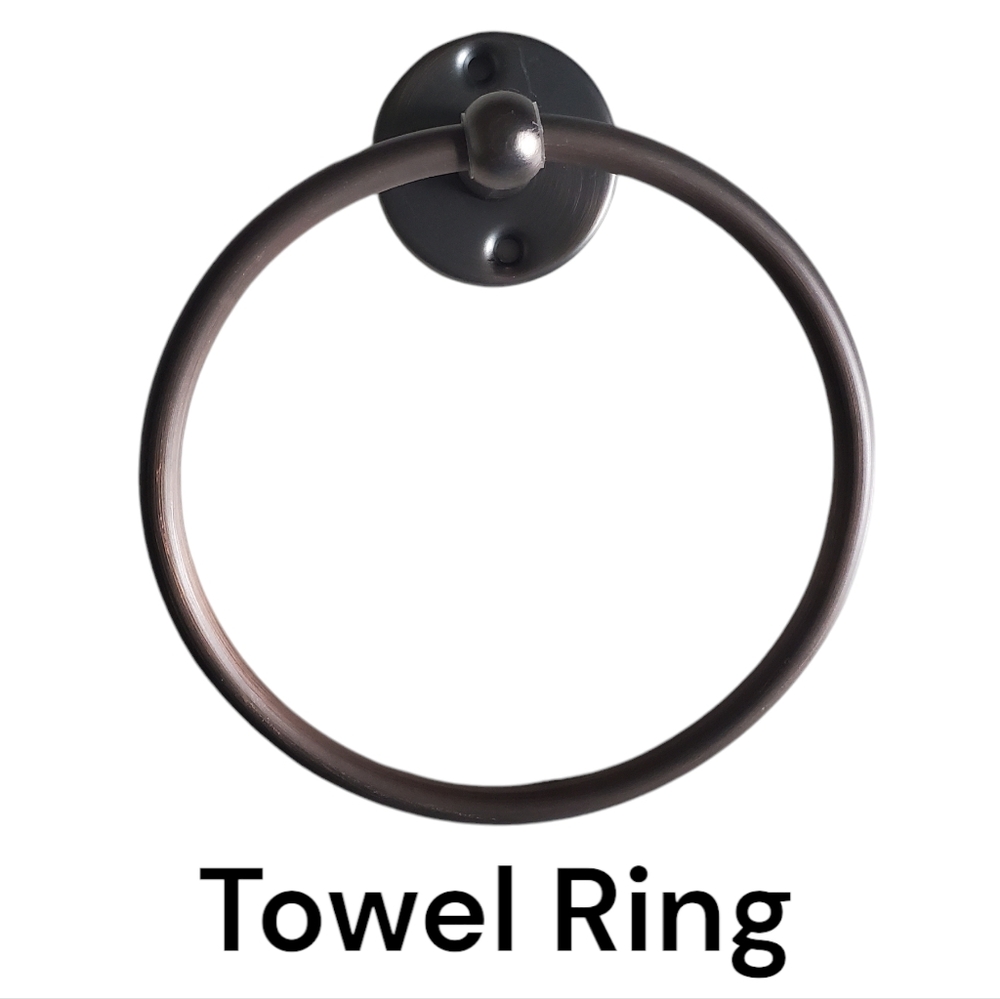 NEW Elegant Home Classic Towel Ring For Bathroom Wall Metal Oil Rubbed Bronze